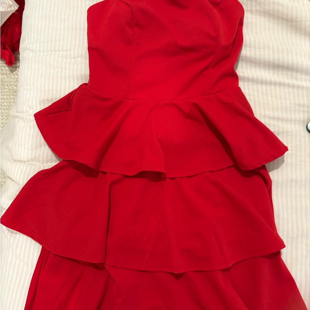 Altar'd State Vibrant Red Dress